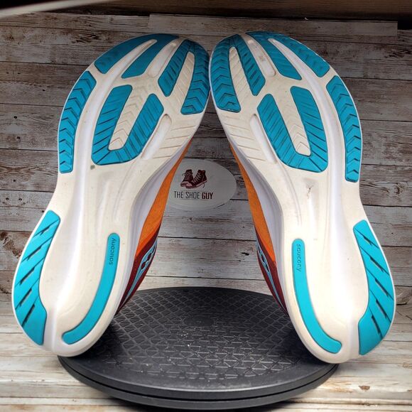 Saucony Ride 16 Men's Size 14 Marigold Lava Orange Athletic Running Shoes - Picture 9 of 13